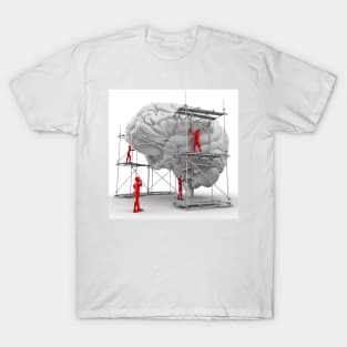 Brain with workers, mental health (F003/4061) T-Shirt